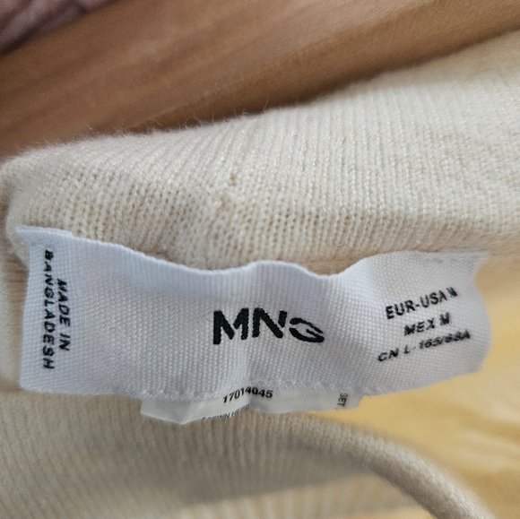 NWOT MANGO 2-piece Knitted Set-Cream-M - Picture 5 of 11